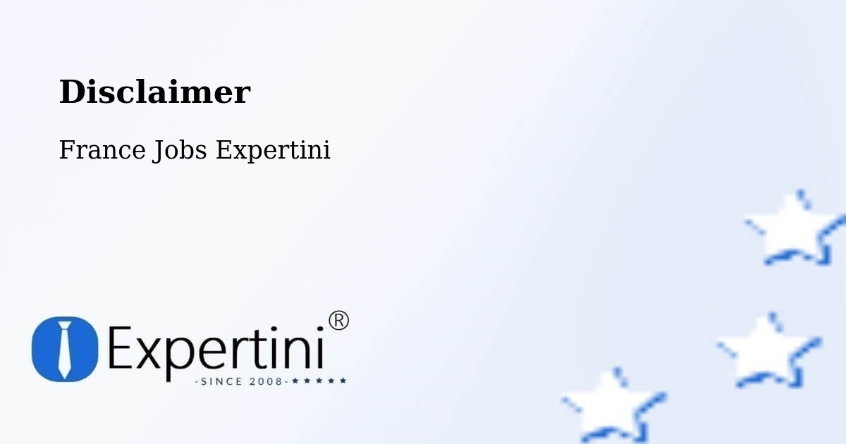 Disclaimer – Osny - France Jobs Expertini